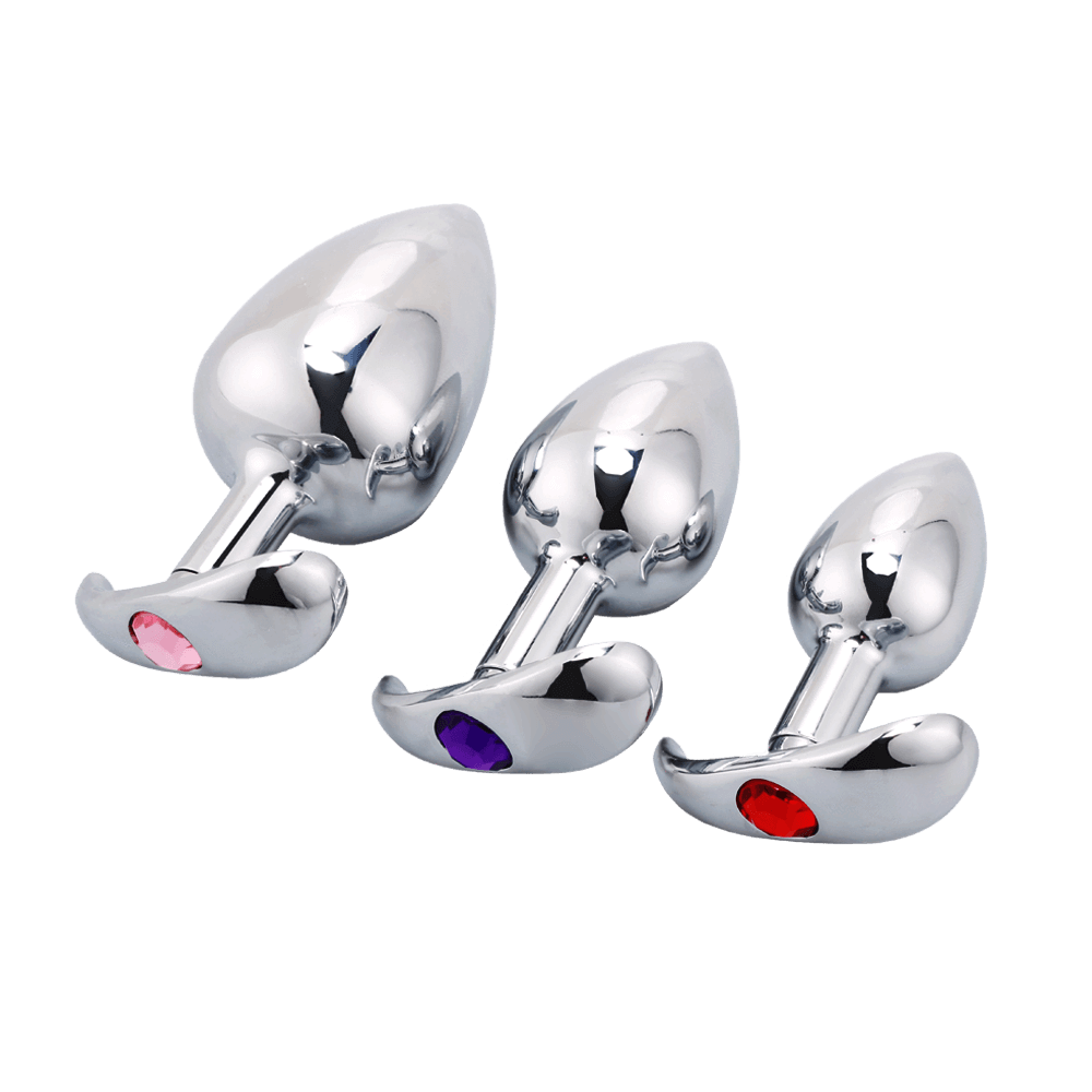 PLUG ANAL METLICO CON JOYA CAMBIABLE - Sexto Sentiido PLUG ANAL METLICO CON JOYA CAMBIABLE - Sexto Sentiido