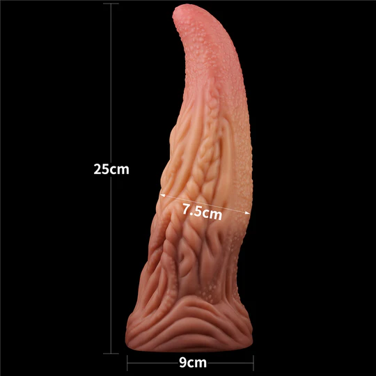 Dildo 10" Dual Layered Tongue - Imagen 4