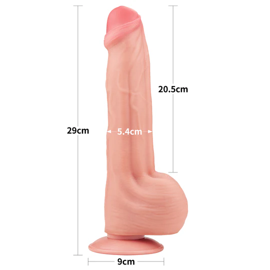 King Sized Sliding Skin Dual Layer Dong Flesh 11.5'' - Imagen 2