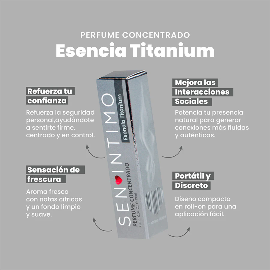 TITANIUM FEROMONAS PARA HOMBRE X 10 ML - Imagen 4