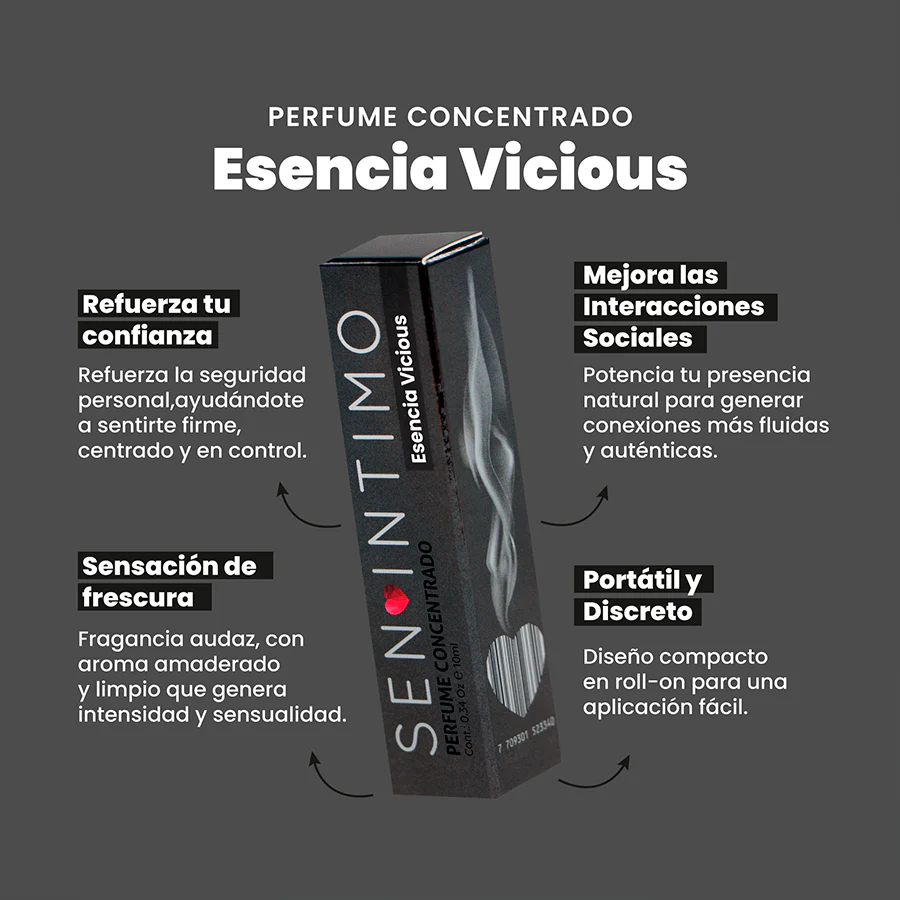 VICIOUS PERFUME FEROMONAS PARA HOMBRE X 10 ML - Imagen 4